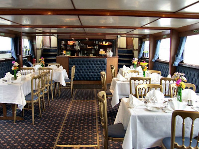View of the Lower Bar on the Old London from Thames Cruises