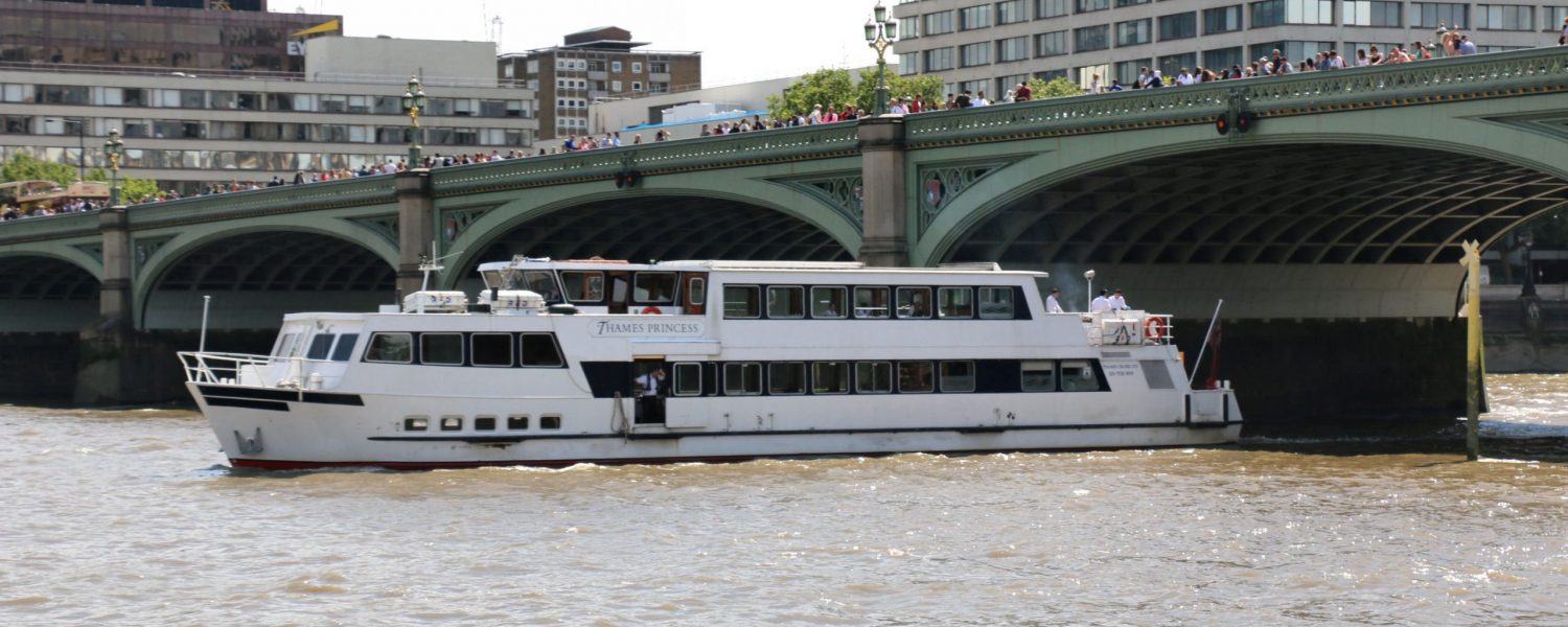 The Thames Princess, one of the fleet at Thames Cruises