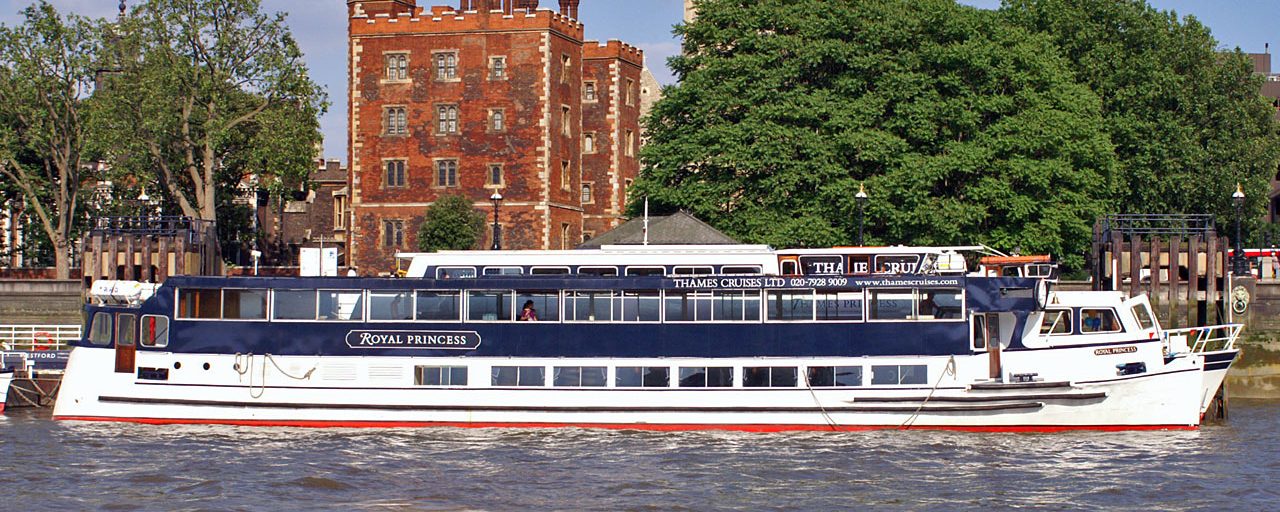 The Royal Princess, one of the Thames Cruises fleet